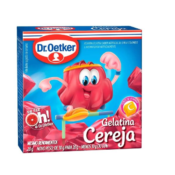 Gelatina DR Oetker 20g Cereja.