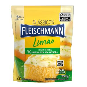 Mistura de Bolo Fleischmann 390g Limão.