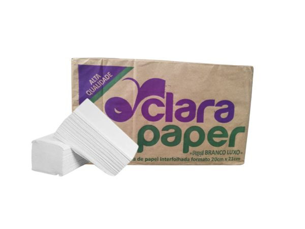 Papel Toalha Branco Luxo C. Paper 20X21cm C/1000.