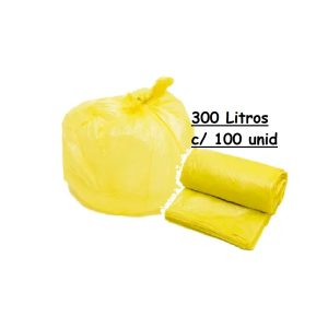 Saco P/Lixo Amarelo 300L G5 110 X 120cm C/100 Real.