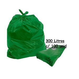 Saco P/Lixo Verde 300L G5 110 X 120cm C/100  Real.