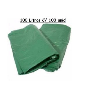 Saco P/Lixo Verde 100L G 4 Comercial C/100 Real.