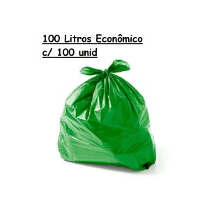 Saco P/Lixo Verde 200L Econômico C/100 Real.