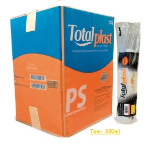 CT-330 PP Copo Plast. Totalplast 330ml  Transp. C/50 unid