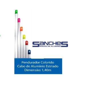 Cabol de Aluminio C/Pont. Laranja /Rosca 1,40m Sanches.