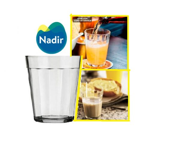 Copo de Vidro Americano 190ml Nadir C/24 unid