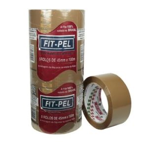 Fita Adesiva Marrom 45 X 45m Fitpell.