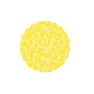 Fundo Rendado para Doces Nº 7 Amarelo Claro C/100 unid