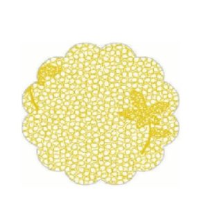 Fundo Rendado para Doces Nº 9 Amarelo Claro C/100