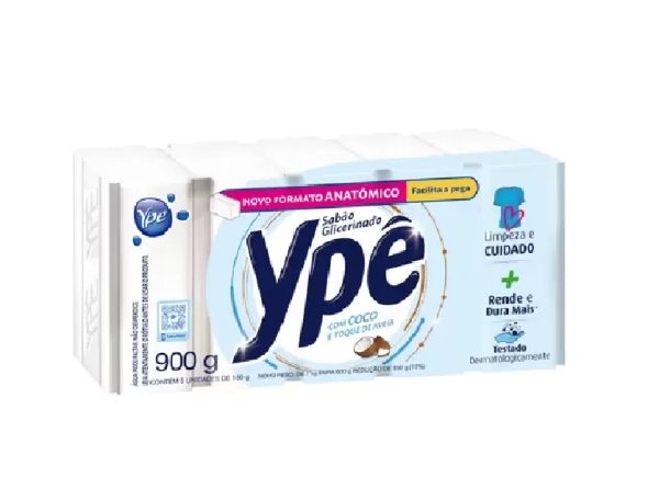 Sabão em Barra Coco Ype 180G C/5 unid