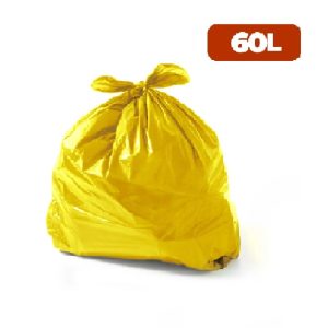 Saco para Lixo Amarelo 60L Comercial C/100 Real