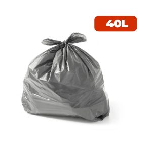 Saco para Lixo Cinza  40L G4 C/100 Solplastic