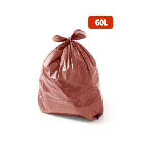 Saco para Lixo  Marrom 60L Comercial C/100 Real