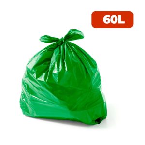 Saco para Lixo Verde 60L Comercial C/100 Real