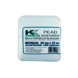 Saco Plastico 5 X 23cm C/1000 Kromasa.