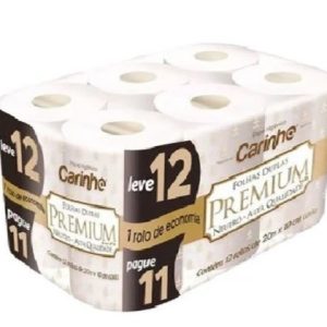 Papel Higiênico Carinho Premium F. Dupla 20m C/12 RL