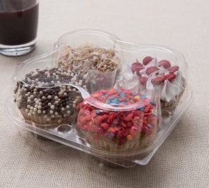 Embalagem Cristal 4 Doces C/100