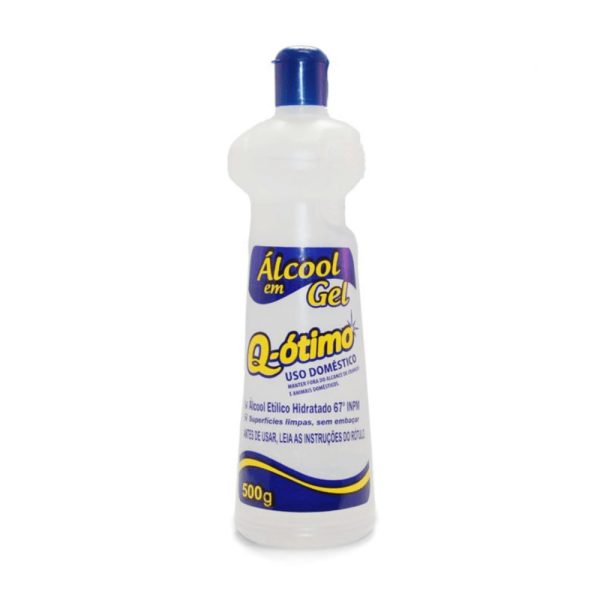 Alcool Gel Q-Otimo 67,0%  INPM 500ml.