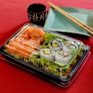 Embalagem Oriental Preta Salada C/100 unid