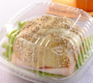 Embalagem Cristal para Hamburguer C/100
