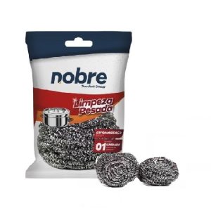 Esponja Prata P/Aço Inox Max Limpeza Pesada Nobre 17g