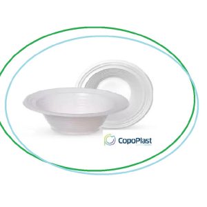 Prato Plast. Branco Copoplast 12cm Fundo C/10 unid