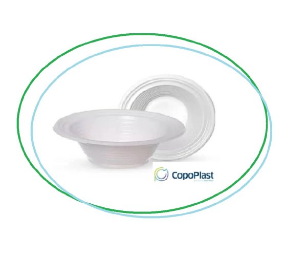 Prato Plast. Branco Copoplast 12cm Fundo C/10 unid
