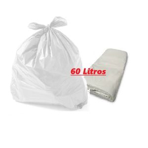 Saco para Lixo Branco  60L Comercial C/100 Solp