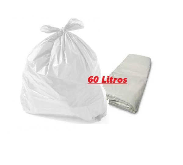 Saco para Lixo Branco  60L Comercial C/100 Solp