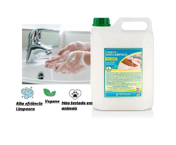 Sabonete Anti Septico Triclosan 0,5% Premisse 5L.