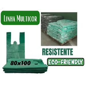 Sacola Reciclada 80X100cm Cinza C/5kg Multicor