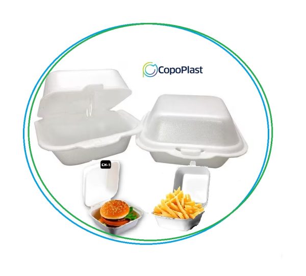 Hamburgueira de Isopor Copoplast Media C/200