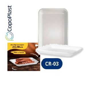 Bandeja Isopor Rasa Branca C/100 Copoplast