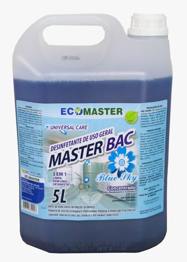 MASTER BAC BLUE SKY 5L DESINFETANTE DE USO GERAL