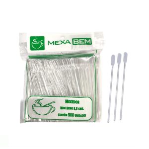 Mexedor Cristal para Café 8,5cm C/500 Mexa Bem
