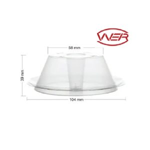 Forma para Pudim com Tampa 150ml C/10 unid