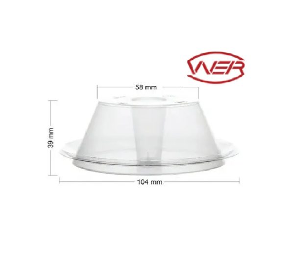 Forma para Pudim com Tampa 150ml C/10 unid