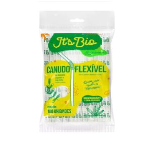 Canudo Sachê Bio Flexivel Refri. C/ 100 Straw