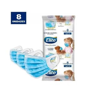 Mascara Cirurgica Descart. Elite Tripla C/ 8
