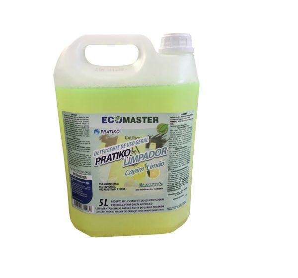 Pratiko Desinfetante Capim Limão 5L.