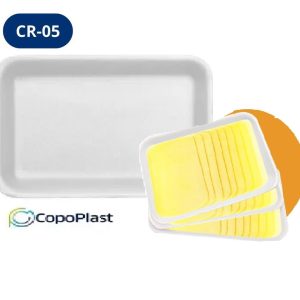 Bandeja Isopor Rasa Branca C/100 Copoplast