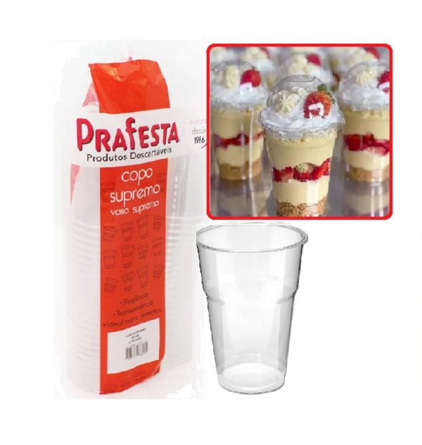 Copo Cristal Supremo Prafesta 200ml C/50
