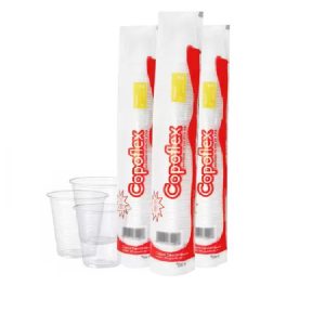 Copo Plast. Copoflex 180ml Transp. C/100