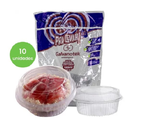 Embalagem Cristal Mini Doce Red. 120ml C/ 10