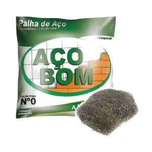 Palha de Aço Nº 0 Fina Açobom