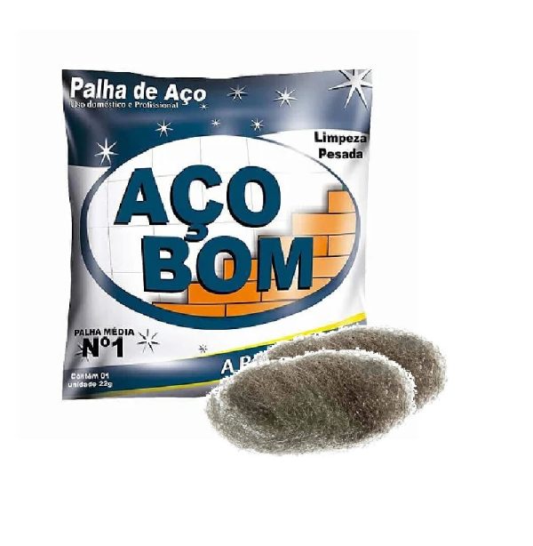 Palha de Aço N° 1 Media Açobom