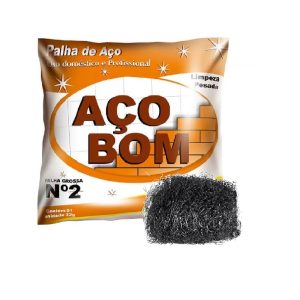 Palha de Aço Nº 2 Grossa Açobom