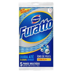 Pano Multiuso Furatto Azul  C/5 unid