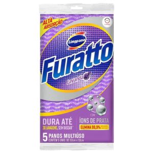 Pano Multiuso Furatto Lavanda(Roxo) C/5 unid