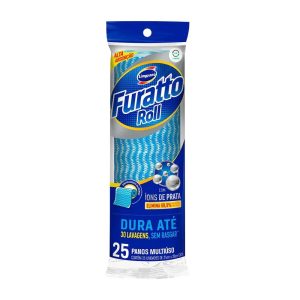 Pano Multiuso Furatto Roll Azul C/25 unid
